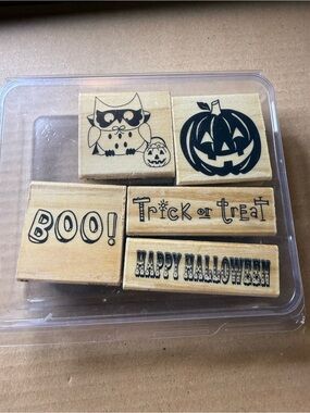 Halloween, Easter, Christmas Wooden Rubber Stamps - Various Brands